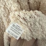 Wanna B Cardigan Sweater Womens Large Beige Open Front Soft Boucle Knit Pockets Photo 6