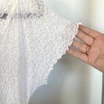 American Vintage Vintage 90s White Lace Princess Midi Lingerie Dress Bridal Bachelorette Angel Photo 4