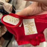 Victoria's Secret Vintage Victoria’s Secret gold label red silky beaded sequin robe kimono Photo 7