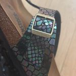 Birkenstock  Gizeh Metallic Crocodile Print Sandals | Women’s Size 41 Photo 9