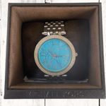Michael Kors Women’s Silver and Turquoise Dial Face with Crystals Darci MK3403 Photo 0