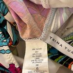 Trina Turk Vintage  top Stunning Multicolor strap blouse flowing Tankini Sz 6 Photo 15