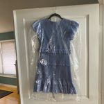 Love Shack Fancy X Revolve Aveline Mini Dress in Blue Baby Pomme Photo 8