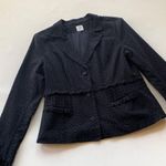 CAbi Flamenco Eyelet Black Cotton Blazer #5293 Photo 2