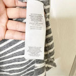 Current/Elliott Current Elliott The Slice Grey Stripe Oversized Long Sleeve Tee Size 0 Photo 5