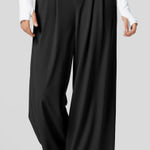Halara Flex™ High Waisted Side Pocket Wide Leg Waffle Work Pants Women M Tall Photo 0