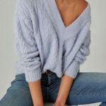 Lucky Brand Size Small Cable Knit Chunky V Neck Eyelash Buttery Knit Sweater Photo 0