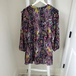 Anthropologie Vibrant Paisley Cover Up Tunic Top Size Medium Photo 3