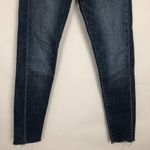 Levi's Strauss Womens 25 Wedgie Button Fly Skinny Raw Hem High Rise Dark Wash Photo 4