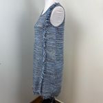 Anthropologie  Holding Horses Blue Fringed Kint Sweater Dress Small Photo 6