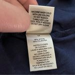 Leo & Nicole Modal Blend Cap Sleeve V-Neck Tee Navy Blue Boxy Fit M Photo 4