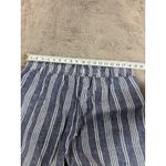 Hatley Women Blue White Paper Bag Pants Beach Stripes Wide Leg Pants Belted XL Size undefined Photo 6