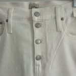 J.Crew Women's Jeans Vintage Slim Straight Button Fly White Denim Size 33 New Photo 1
