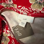 NWT J. JILL RED FLORAL KNIT SHORT SLEEVE DRESS SIZE M Size M Photo 4