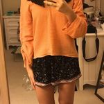 ZARA  Coral Top with Ruched Sleeves Photo 0