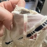 Free People  Abigail Victorian Eyelet Top Ivory Blouse Size M Photo 8