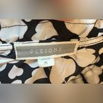 Pleione -‎ Long sleeve woman’s black-and-white heart print blouse Size M Photo 3