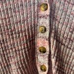 Intermix  Multicolor Ribbed Knit Sweater Button Up 100% Cotton - L Photo 4