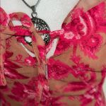 White Fox Boutique White Fox. Pink Floral Ruffle Dress Photo 5