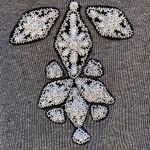 Urban Outfitters Womens Size Small Grey Ecote Beaded Open Front Cardigan Photo 3