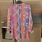 Hale Bob 💕💕 Bedazzled Multi-Color Snakeskin Blouse Small Photo 1