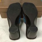 Linea Paolo MAME blue jean suede embroidered flowers Sandal Shoes Women's US 7.5 Brown Photo 7