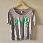 University of notre dame green blue swirl ND shirt Size M Photo 0