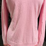 Old Navy Women Pink Love Message Crew Neck Longsleeve Sweater Red Accents Sz M Photo 3
