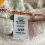 CAROLINE CONSTAS Linen Blend Halter Printed Midi Dress Size US XS Photo 6