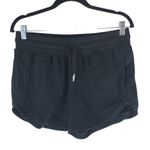 Halara  Womens Sweat Shorts Work Out Drawstring Pockets Black L Photo 0