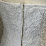 Sonia Cholette Elegant White Strapless Wedding Dress Size 10 Photo 8