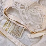 Victoria's Secret Nwt Vintage white & gold label Victoria secret lace teddy nightgown lingerie Photo 3