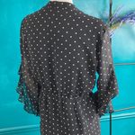 Rachel Roy  polka dot dress with sheer sleeves a ruffle detail. Photo 4