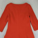 Boden UK 8 US 4P Orange Knit‎ Dress 3/4 Sleeve Career Casual Pockets Photo 4