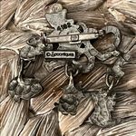 Spoontiques Pewter Dangling Cat Charm Pendant Silver Photo 5