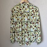 Equipment  yellow floral silk blouse Photo 3