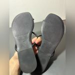 Jeffrey Campbell  Binny Toe Loop Sandals in Black and Gold Photo 4