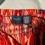 Caribbean Joe NWT  Multicolor Rayon Dress Cold Shoulder. V Neck. Sz: M. Photo 9