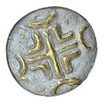 Fabulously Unique Terra Cotta Painted Button Style Clip On Earrings White Photo 1