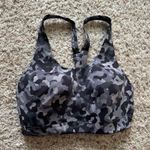 Athleta  Advance Sports Bra 32D Black Camo High Impact Workout Activewear Gym Photo 2