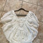 Studio Y Crochet White Top Size M Photo 1