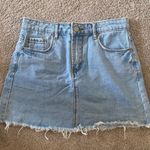 Forever 21 Light Wash Denim Skirt Photo 0