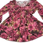 Y2K Pink & Brown Floral V Photo 1