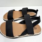 Nordstrom Sandals Womens Size 5 Black Open Toe Espadrilles Photo 1