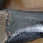 Brooks Brothers Italian Made Heeled Pointed Toe Black Leather Shooties 6 Photo 2