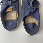 Olukai  Women’s Sz 8.5 Sneakers Pehuea Li Blue Lace Up Comfort Shoes Fold Down Photo 6