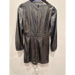 French Connection French‎ Connection Drapped Metallic Mini Dress Sz 6 Photo 3