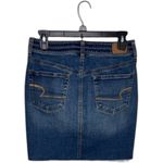American Eagle  High Rise stretch denim Mini Skirt Size 4 Photo 1