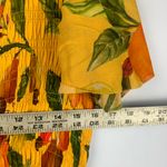 Farm Rio  size small fruit lovers Yellow Floral Maxi Dress dragon fruit tropical Photo 10
