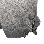 Anthropologie POSTMARK Oversized Marbled Gray Ruffled Trim Gia Sweater Medium Photo 4